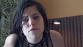hot brazilian slut masturbates outdoors