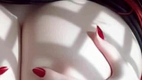 Redhead enjoys passionate midnight sex on camera