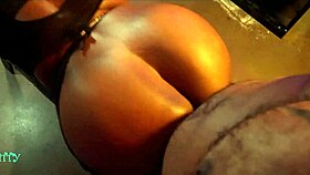 Caged slut gets fucked before face covered in cum