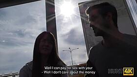 Money motivated beauty cheats on her boyfriend