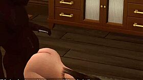 married white slut destroyed by bbc bull in sims