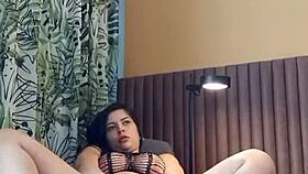 hot brazilian slut masturbates outdoors