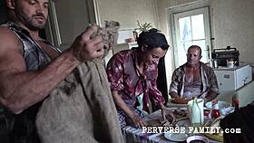 hot milf fucked hard in the kitchen short
