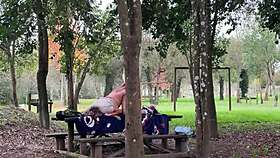milf gets caught having sex outdoors