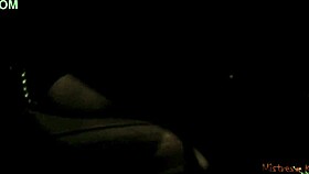 Masked submissive on a leash with strict mistress pov