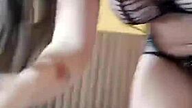 hot brazilian slut masturbates outdoors
