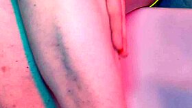Pissing in the tub and fingering her open pussy