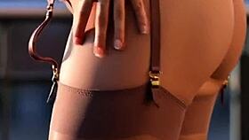 stocking garter belt and bra focus