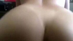 Latina rides hard when home alone