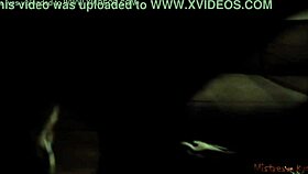 Masked submissive on a leash with strict mistress pov