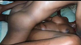 fucking a beautiful ebony teen with my cock