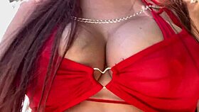 Artemisia love shows sexy outdoor public big boobs close up