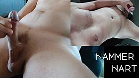 wanking in multiple views with cumshot