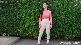 passionbunny completes day five jumping jacks during workout