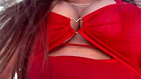Artemisia love shows sexy outdoor public big boobs close up