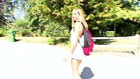 Teen Girl Meets Stranger And Rides His Big Cock