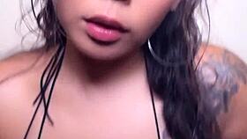 Big Boobs Asian Titfuck And Blowjob