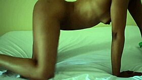 hot black milf got caught masturbating