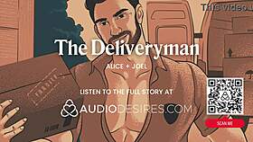 Asmr audio porn sexy stranger delivery guy fucks you at home dirty talk finger play erotic audio roleplay for women