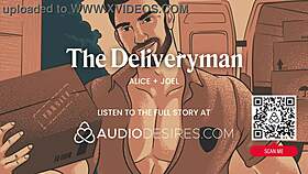 Asmr audio porn sexy stranger delivery guy fucks you at home dirty talk finger play erotic audio roleplay for women