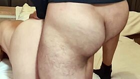 sat on lap and rubbed back on big butt