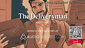 Asmr audio porn sexy stranger delivery guy fucks you at home dirty talk finger play erotic audio roleplay for women