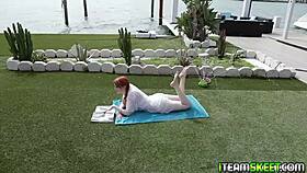 redhead teen lets stud enjoy her pussy