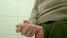Man visits swedish furniture store restroom